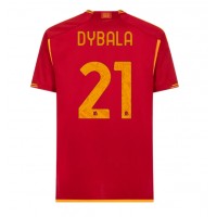 Fotballdrakt Herre AS Roma Paulo Dybala #21 Hjemmedrakt 2023-24 Kortermet